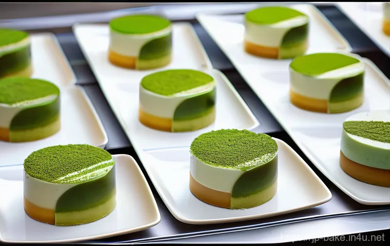 디저트 제품 추천 포스팅 - **Prompt: "A high-angle shot of a beautifully arranged display of modern convenience store desserts....