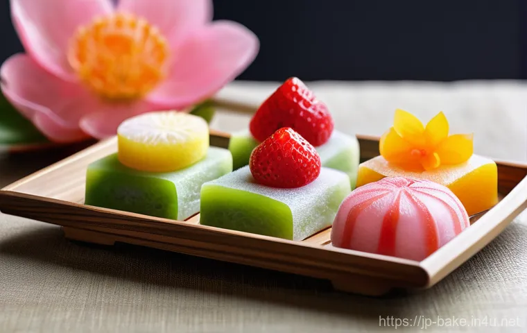 디저트 제품 추천 포스팅 - **Prompt: "A high-angle shot of a beautifully arranged display of modern convenience store desserts....