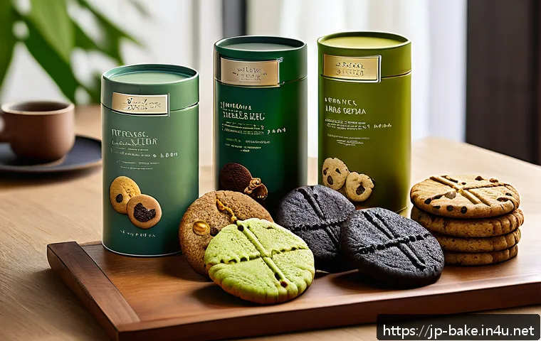 브랜드별 쿠키 가격대 - A cozy home setting with a variety of cookies displayed on a wooden table, featuring classic buttery...